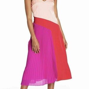 Cushnie Asymmetrical Dress in Pink and Red